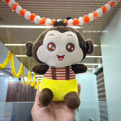 Little Monkey Soft Toy in Dark Brown Color - Tinyminymo