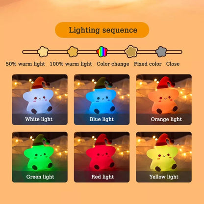 Little Star Silicone Night Light - Tinyminymo