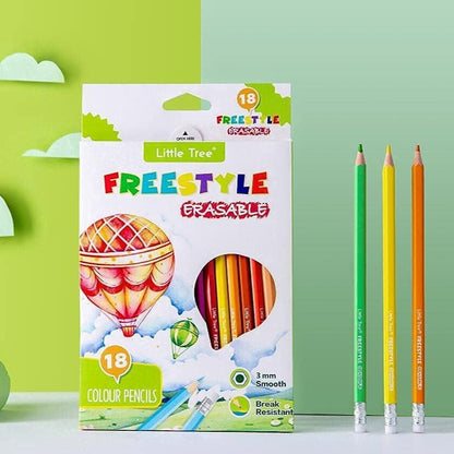 Little Tree Erasable Color Pencil Set - Set of 18 - Tinyminymo