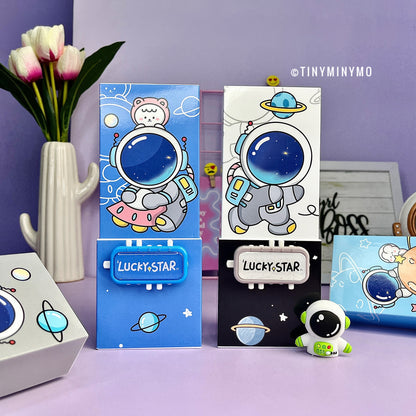 Lockable pencil box cum pen stand - Astronaut - Tinyminymo
