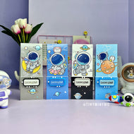 Lockable pencil box cum pen stand - Astronaut - Tinyminymo