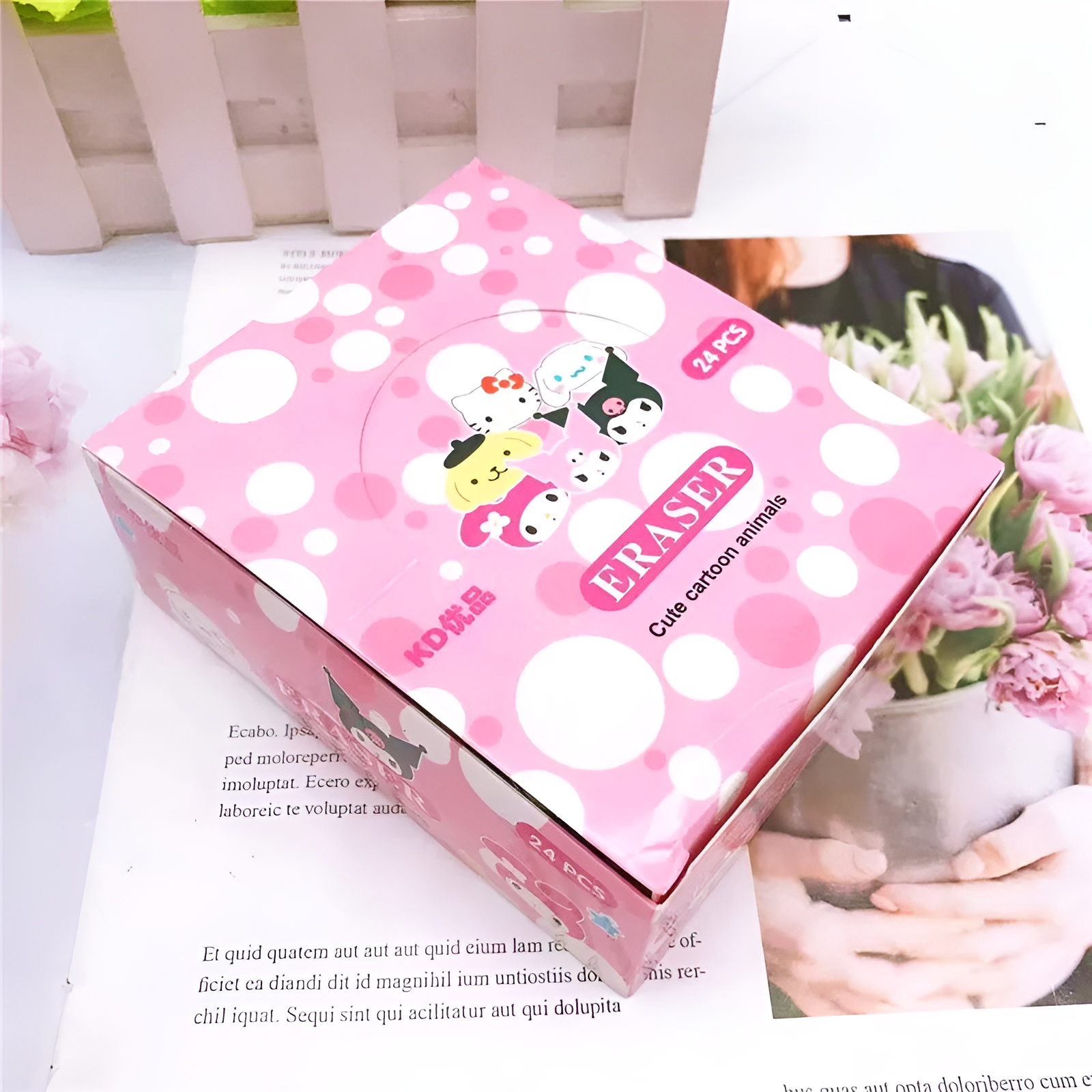 Long Kuromi Eraser - Tinyminymo