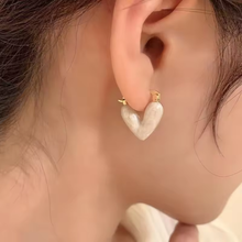 Load image into Gallery viewer, White Love Earring - Tinyminymo
