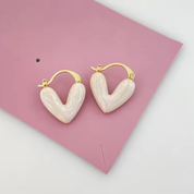 Heart-shaped Earrings - Tinyminymo