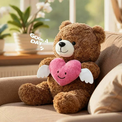 Teddy Bear with a Pink Heart - Tinyminymo