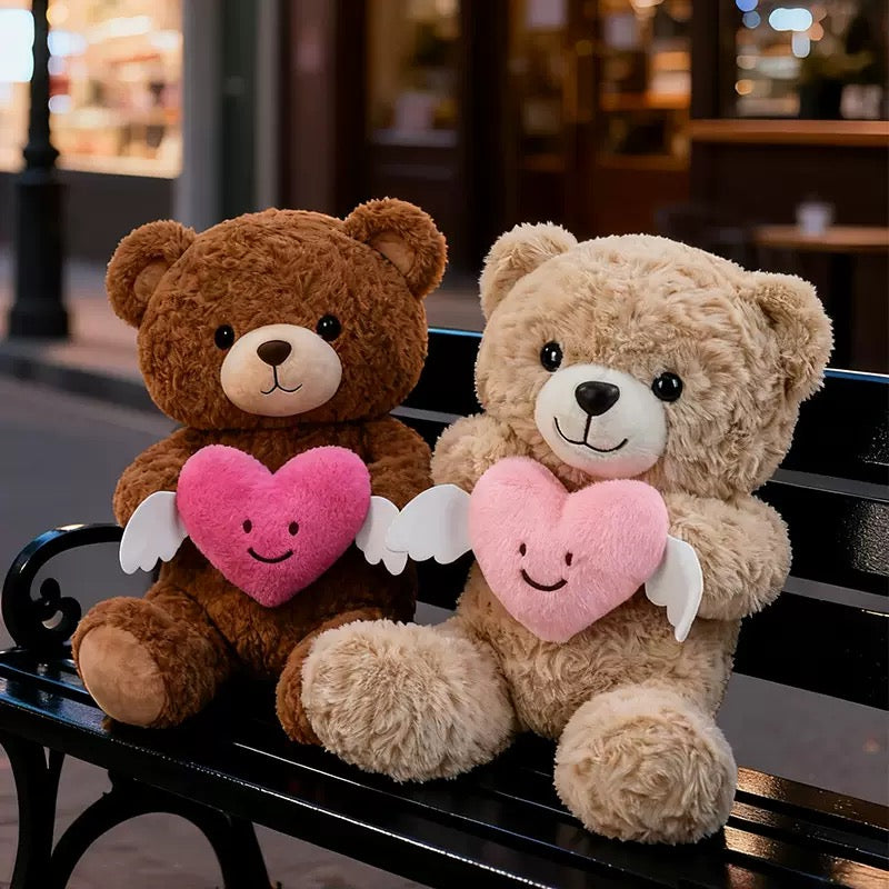 Love Teddy Soft Toy Beige and Brown Colors - Tinyminymo