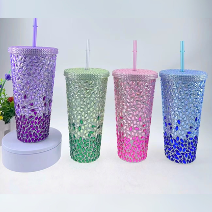 Four Colorful Sipper with Colorful Straws - Tinyminymo