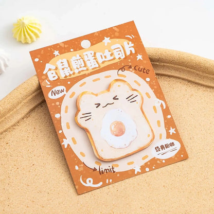 Toasty Kitty Design Sticky Note - Tinyminymo