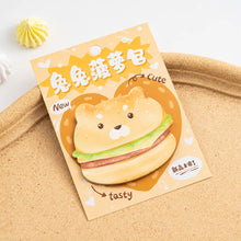 Load image into Gallery viewer, Puppy Burger Design Animal Sticky Note - Tinyminymo
