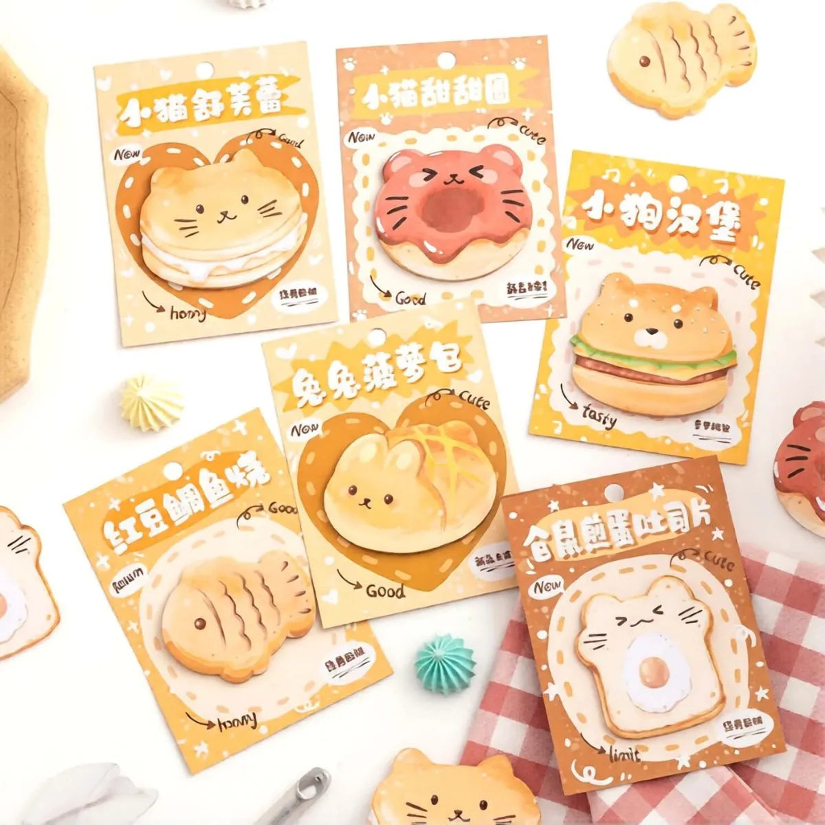 Six Design of Lovely Animal Sticky Notes - Tinyminymo
