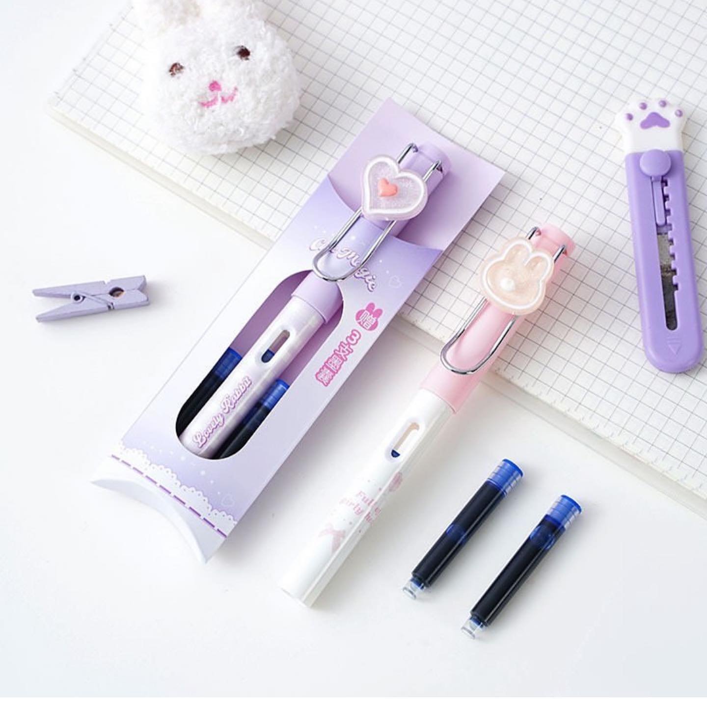 Lovely Bunny Fountain Pen with Refill - Tinyminymo