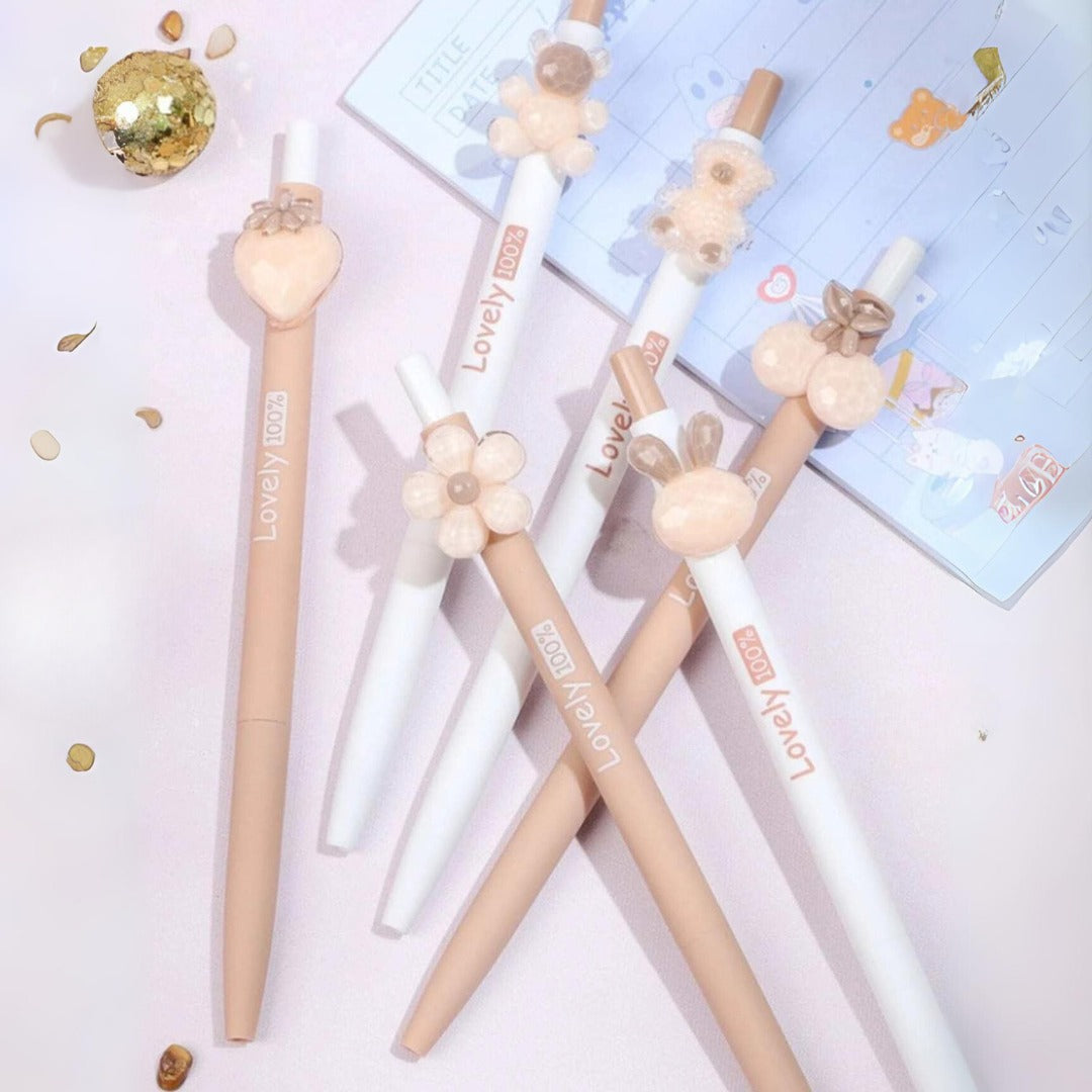 Lovely Charm Kawaii Gel Pen Set - Tinyminymo
