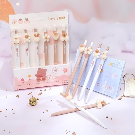 Lovely Charm Kawaii Gel Pen Set - Tinyminymo