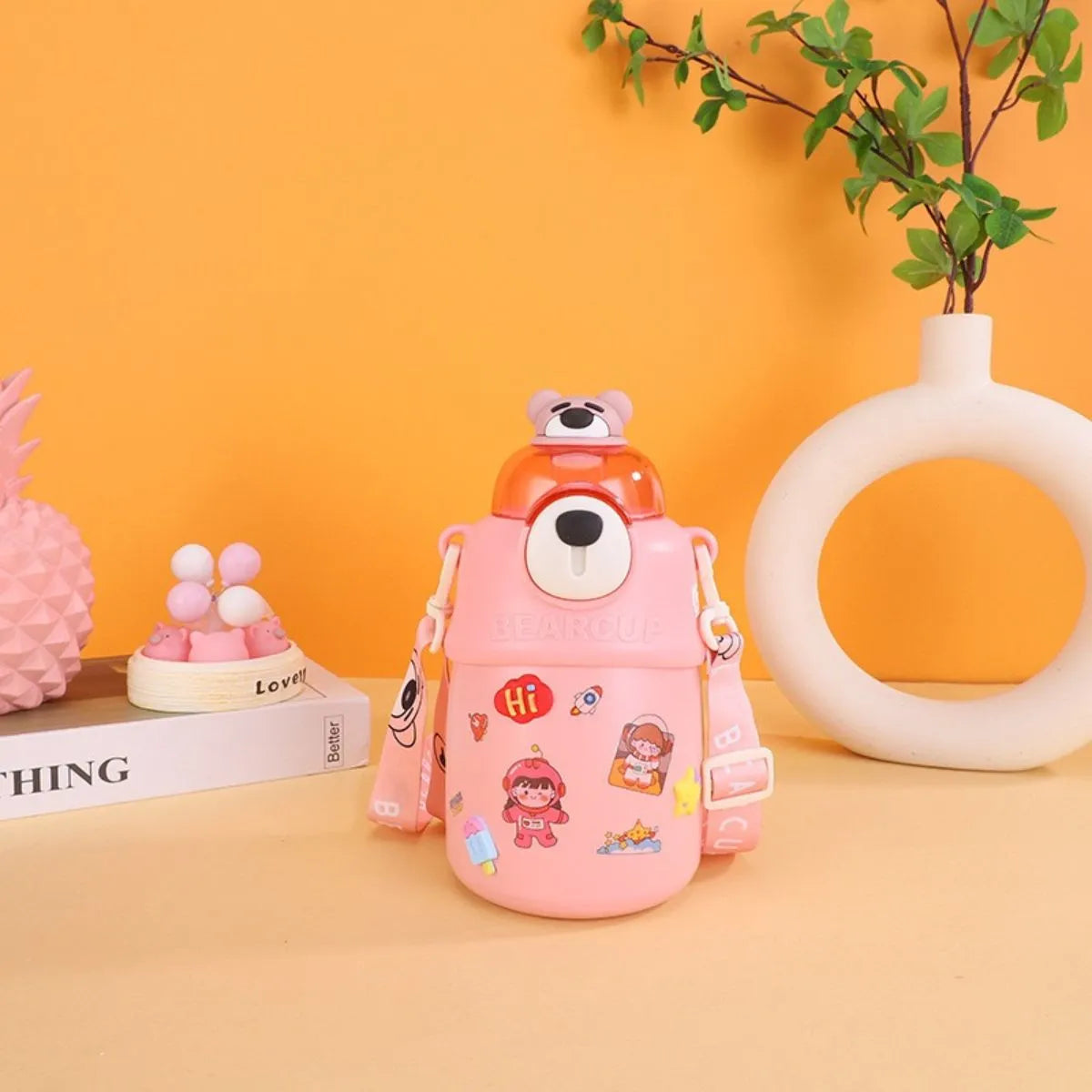 Pink Color Bear Bottle - Tinyminymo