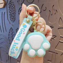 Load image into Gallery viewer, Lucky Day - 3D Paw Keychain - Tinyminymo
