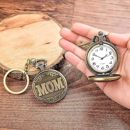 MOM Pocket Watch Keychain - Tinyminymo