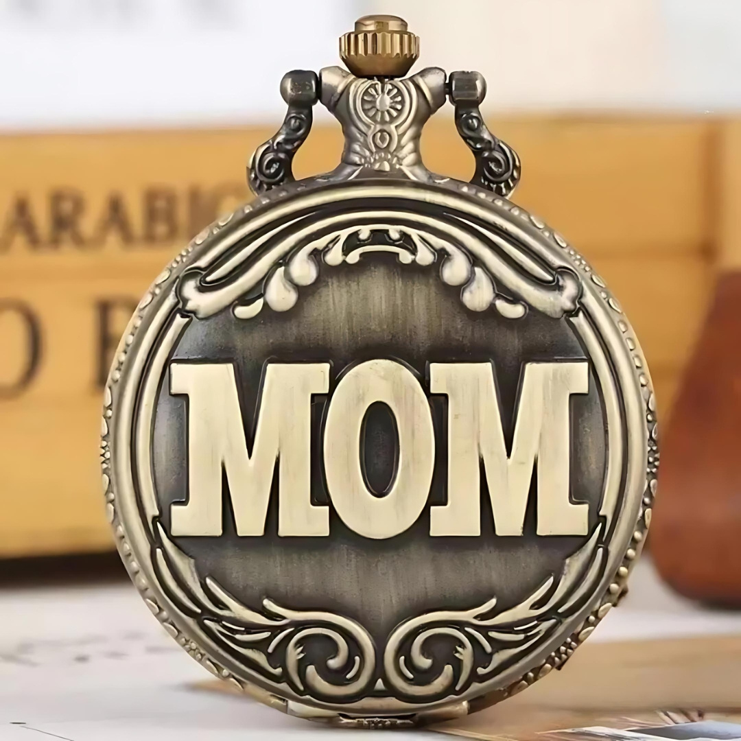 MOM Pocket Watch Keychain - Tinyminymo