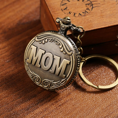 MOM Pocket Watch Keychain - Tinyminymo