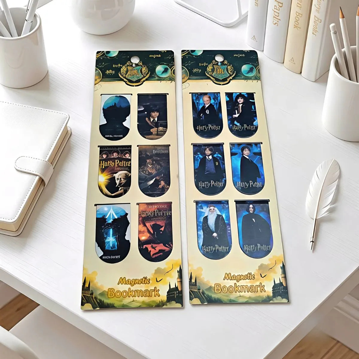 Two Designs of Harry Potter Magnetic Bookmarks - Tinyminymo
