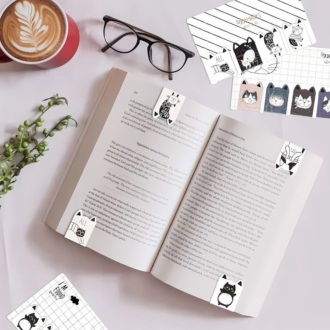 Magnetic Bookmark Set - Kitty - Tinyminymo