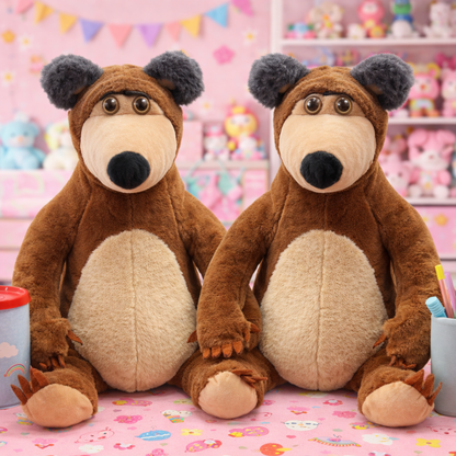Two Masha and the Bear Soft Toys - Tinyminymo