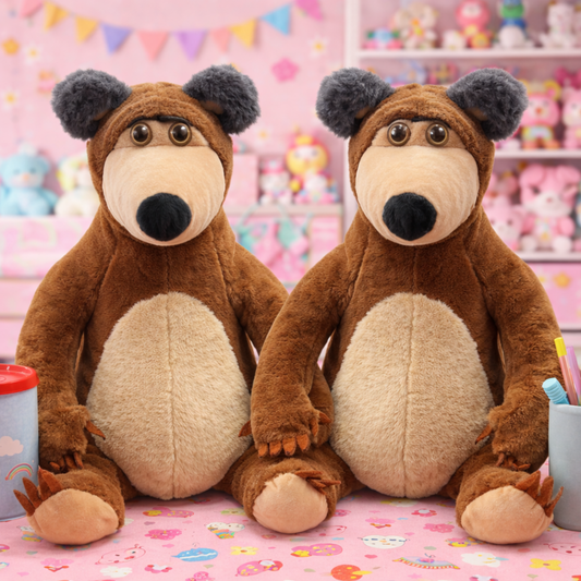 Two Masha and the Bear Soft Toys - Tinyminymo