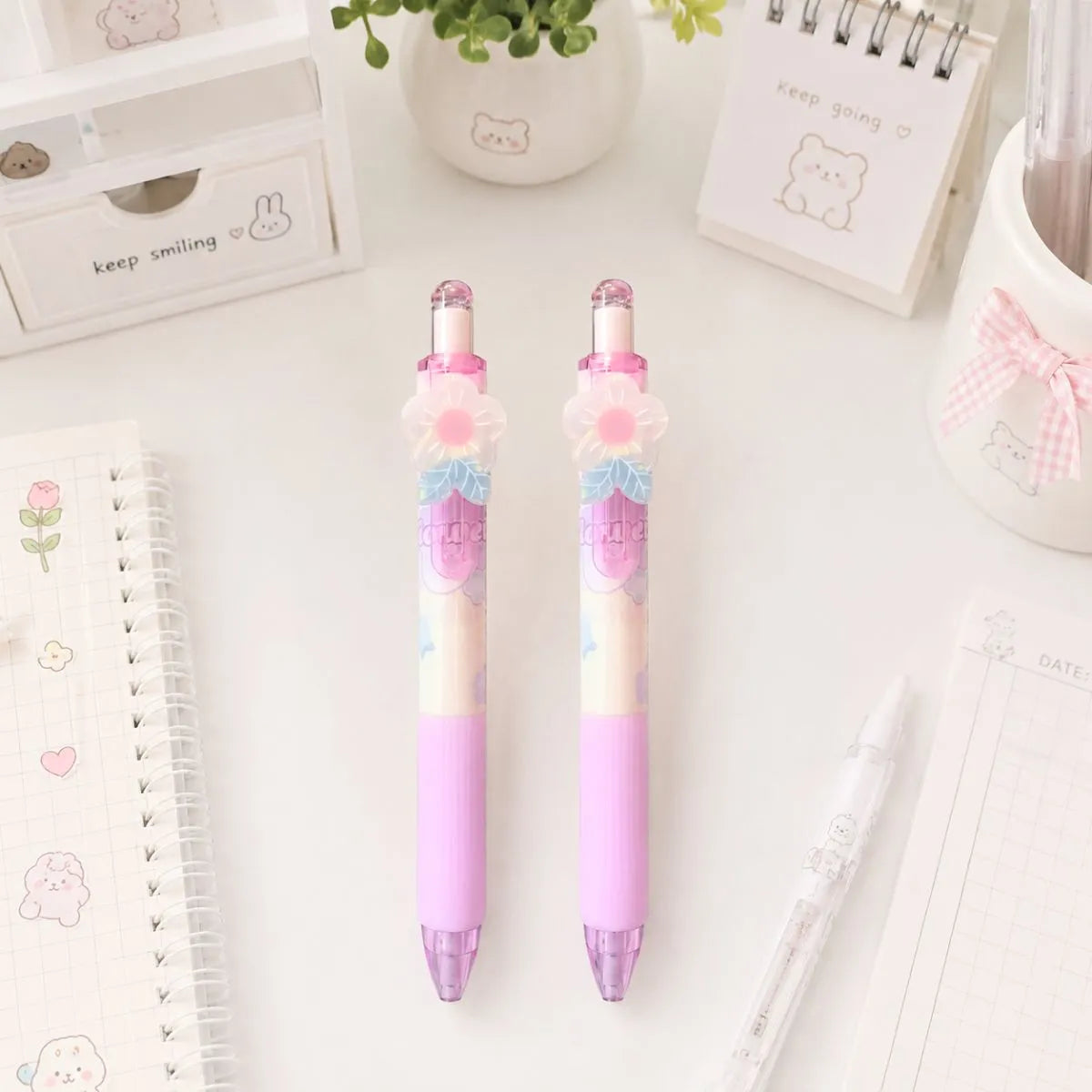 Two Flower Design Mechanical Pencils - Tinyminymo 