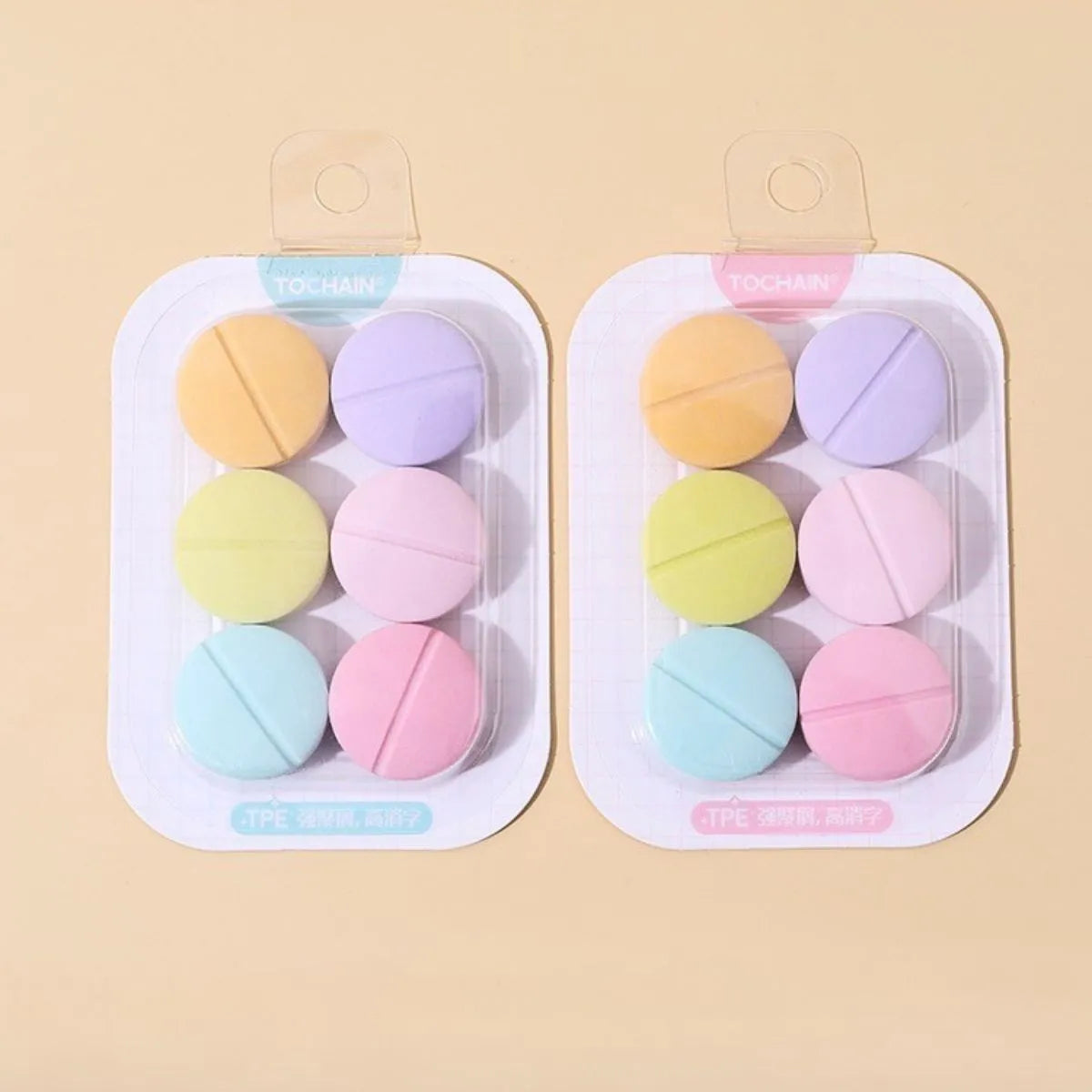Two Packages of Tablet Shaped Eraser - Tinyminymo 
