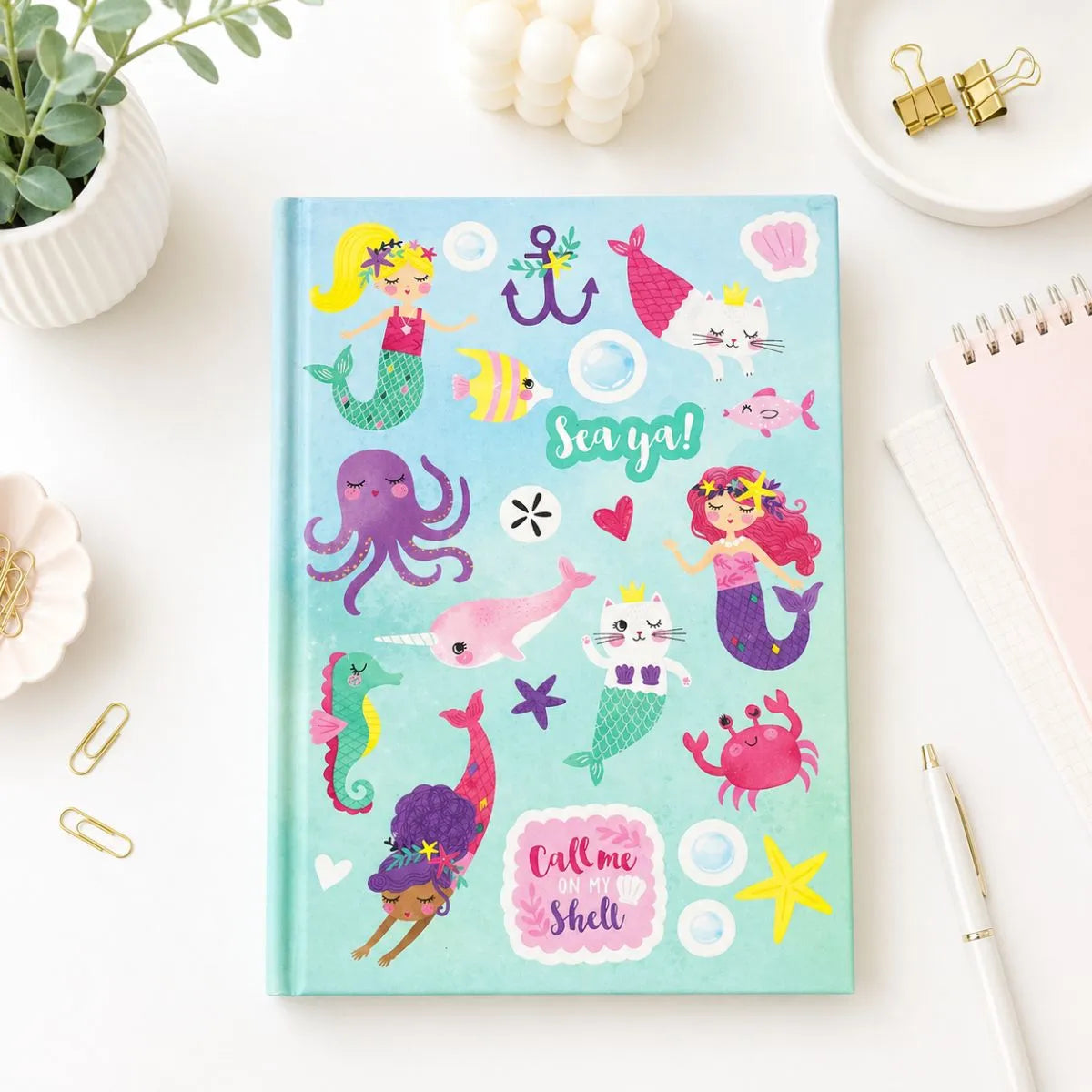 Backside  Print, Sea Animal themed Notebook - Tinyminymo