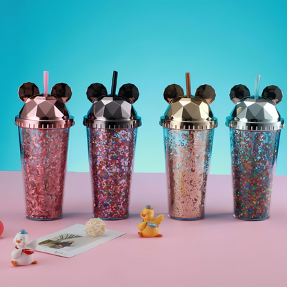 Mickey Shaped Confetti Sipper - Tinyminymo
