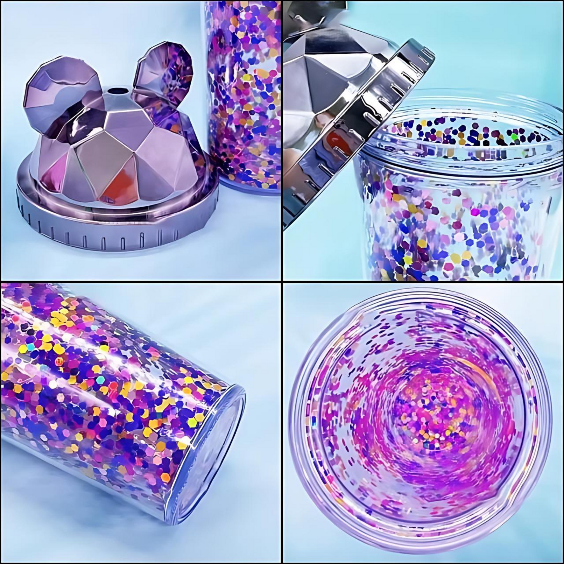 Mickey Shaped Confetti Sipper - Tinyminymo