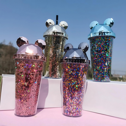 Mickey Shaped Confetti Sipper - Tinyminymo