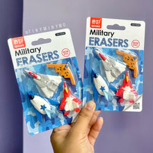 Load image into Gallery viewer, Military Aircraft Erasers - Set of 4 - Tinyminymo
