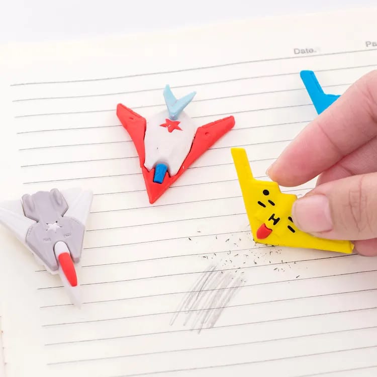 Military Aircraft Erasers - Set of 4 - Tinyminymo