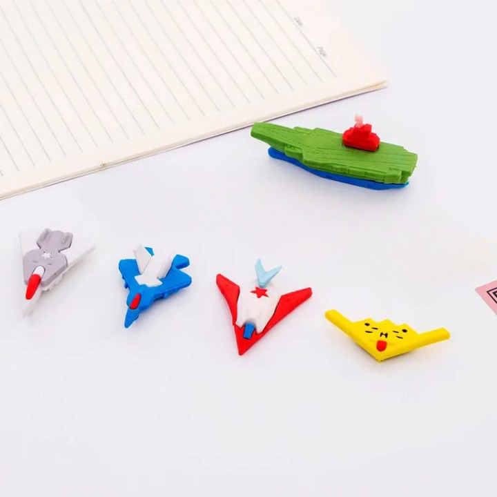 Military Aircraft Erasers - Set of 4 - Tinyminymo