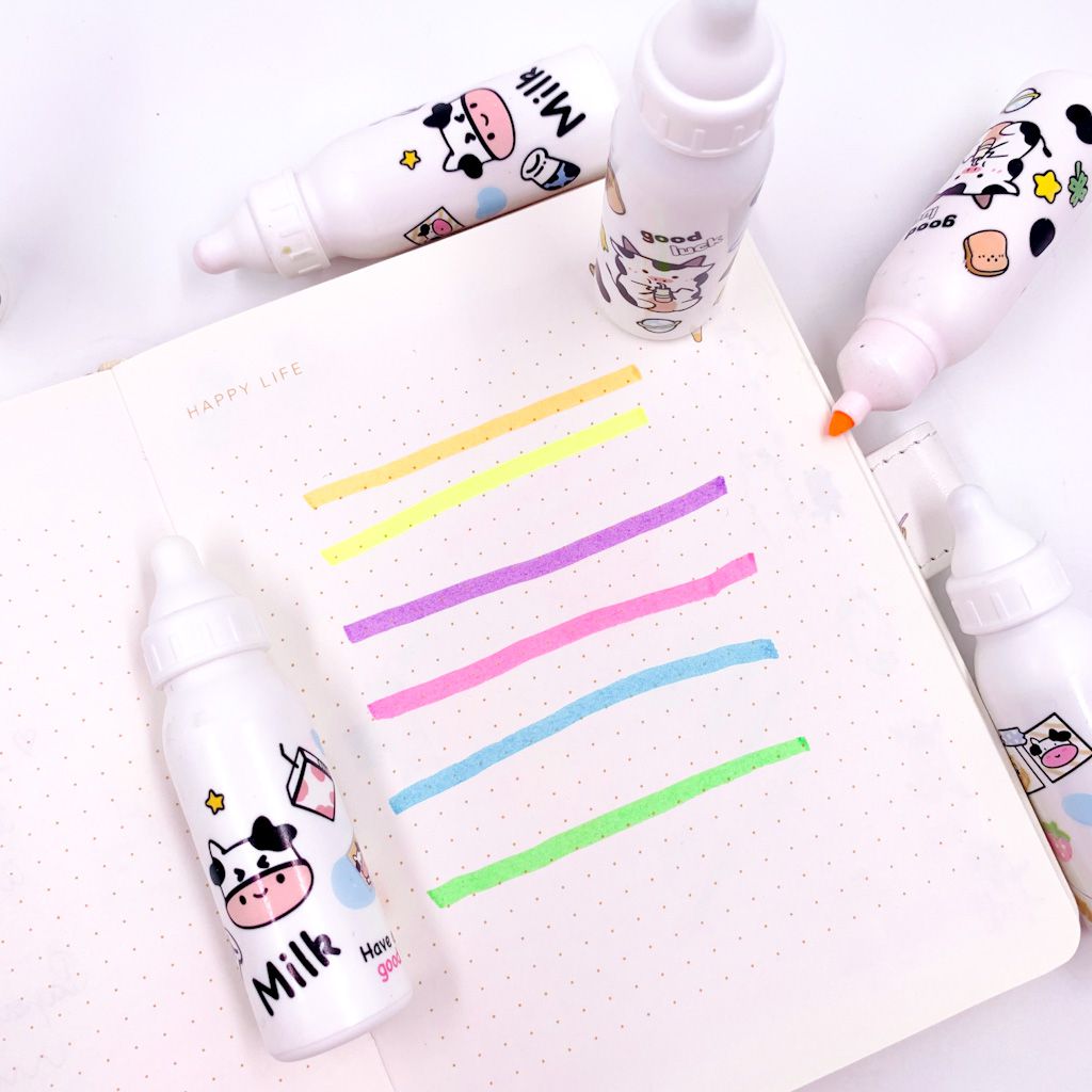 Milk Bottle Highlighter Set - Tinyminymo