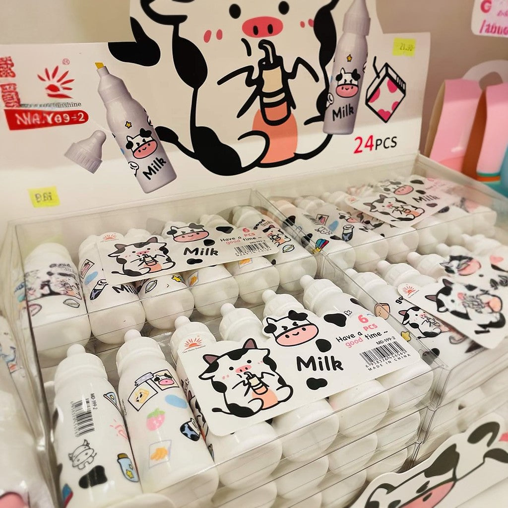 Milk Bottle Highlighter Set - Tinyminymo