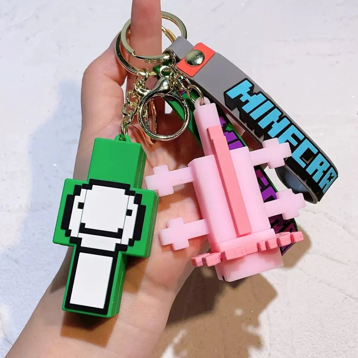 Two Minecraft Keychains - Tinyminymo