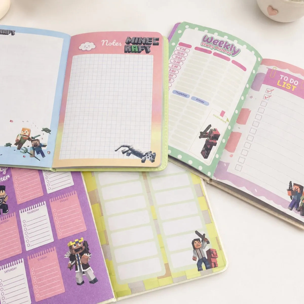 Colorful Pages of Minecraft Diary - Tinyminymo