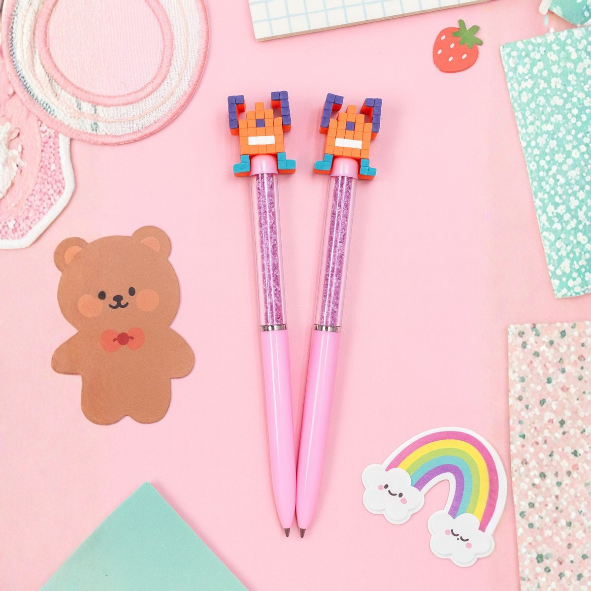 Two Pink Color Minecraft Pens -Tinyminymo 