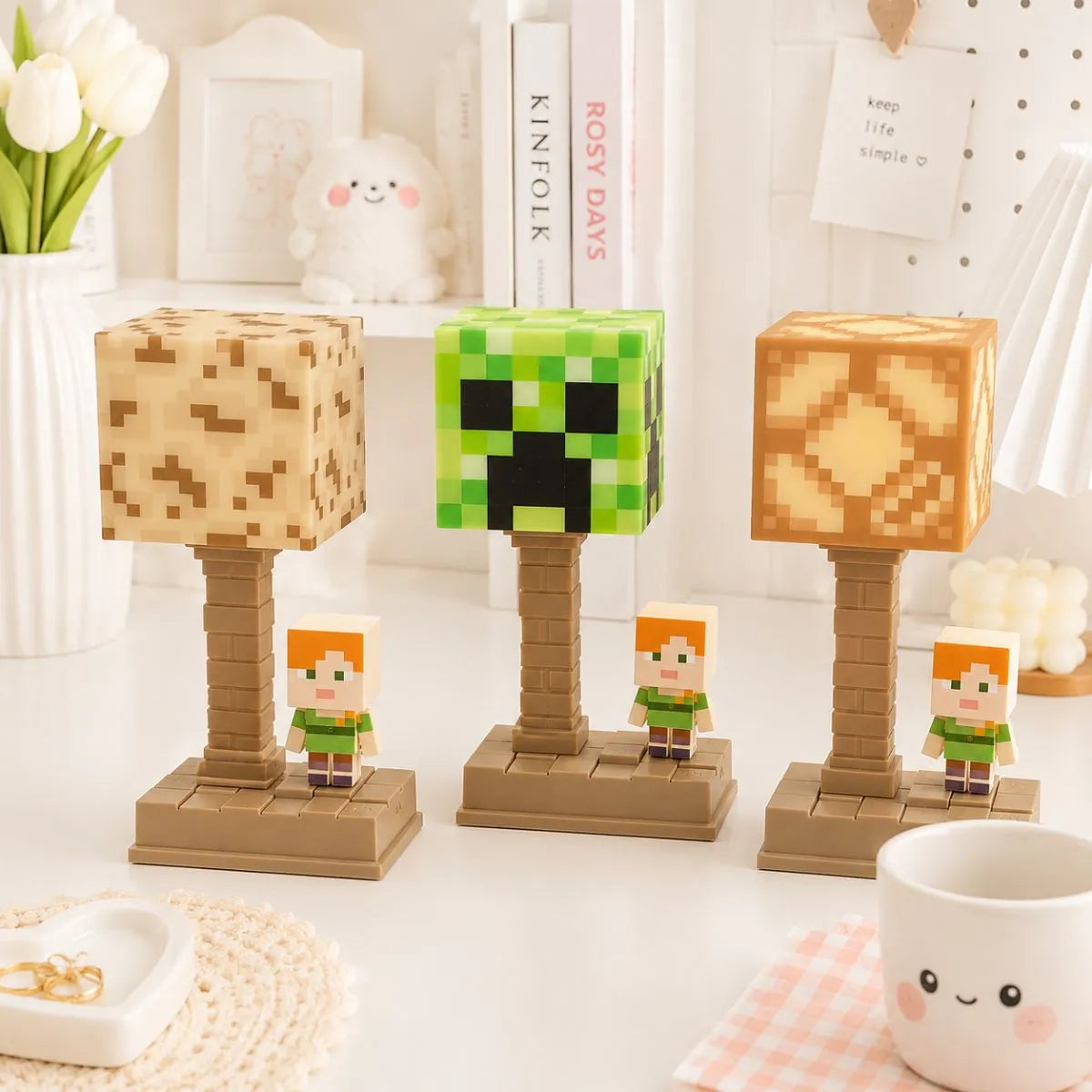 Three Minecraft Lamps - Tinyminymo