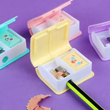 Mini Book Case with Eraser and Pencil Sharpener