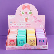 Mini Book Case with Eraser and Pencil Sharpener - Tinyminymo