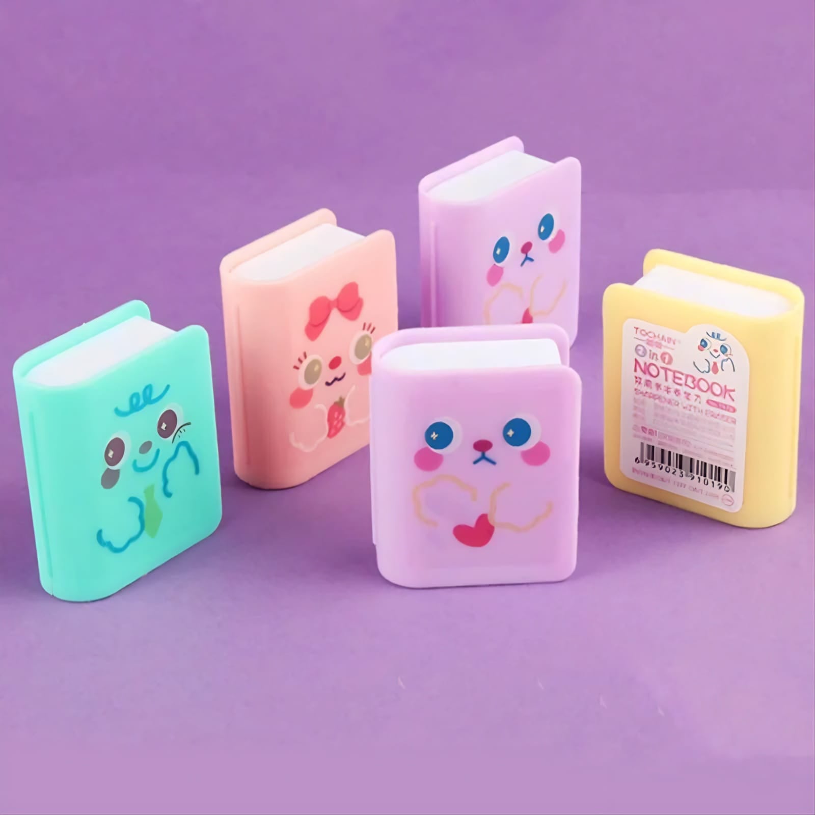 Mini Book Case with Eraser and Pencil Sharpener - Tinyminymo