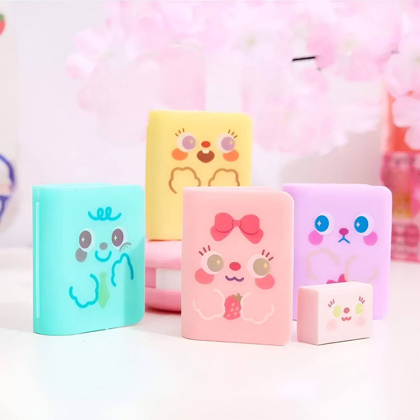 Mini Book Case with Eraser and Pencil Sharpener - Tinyminymo