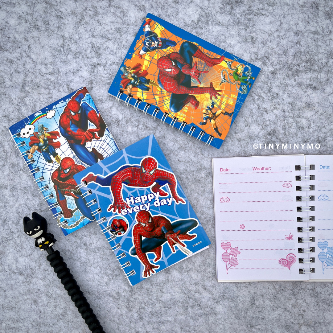Spider Man themed Pocket Diary - Tinyminymo