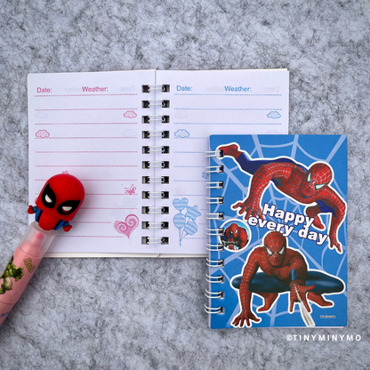 Spider Man Mini Diary in Blue Color - Tinyminymo