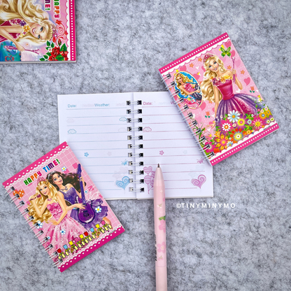 Two Princess-themed Mini Pocket Diary -  Tinyminymo
