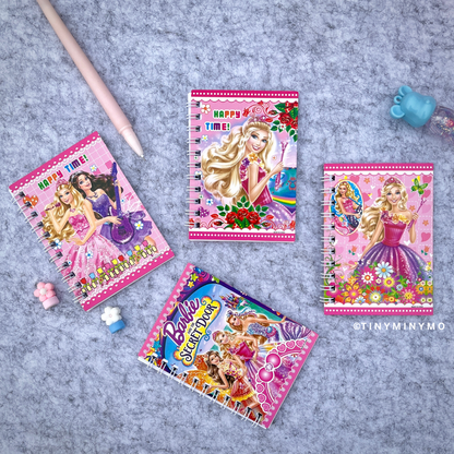 Set of Mini Diary with Princess Design - Tinyminymo