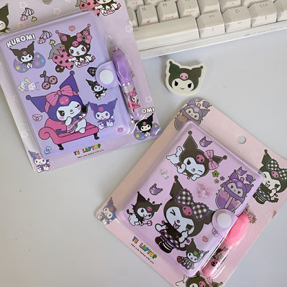 Mini Diary with Pen - Kuromi - Tinyminymo